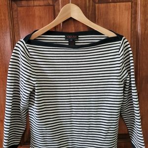 Ralph Lauren  boat neck nautical  sweater